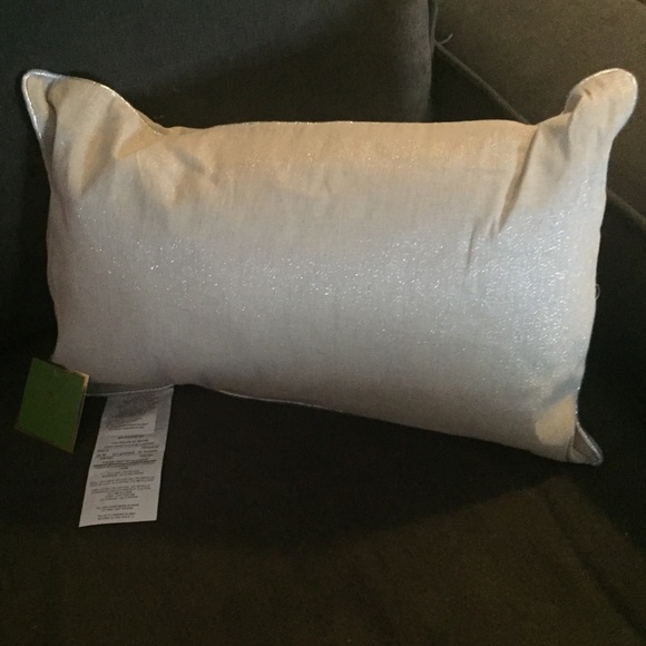 Kate Spade NWT Natural Metallic Decorative Pillow - Picture 4 of 8